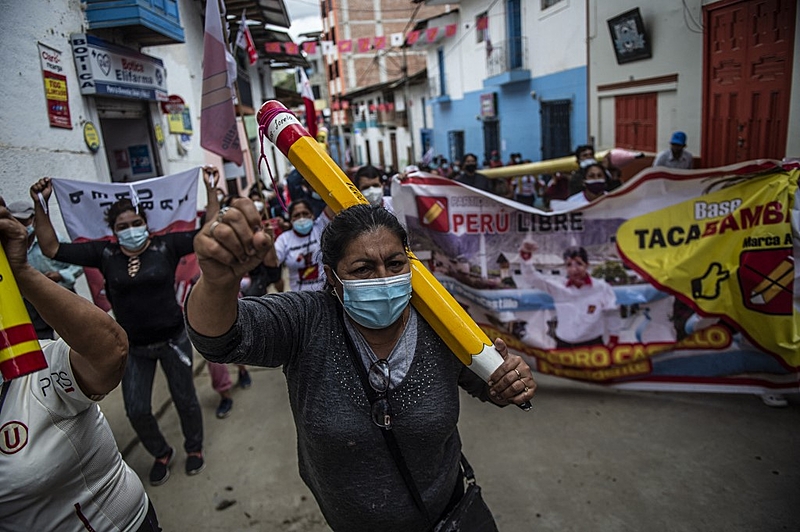 PERU-ELECTION-RUNOFF-CASTILLO-SUPPORTERS